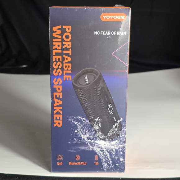 Black Portable Wireless Bluetooth Speaker - Picture 1 of 5
